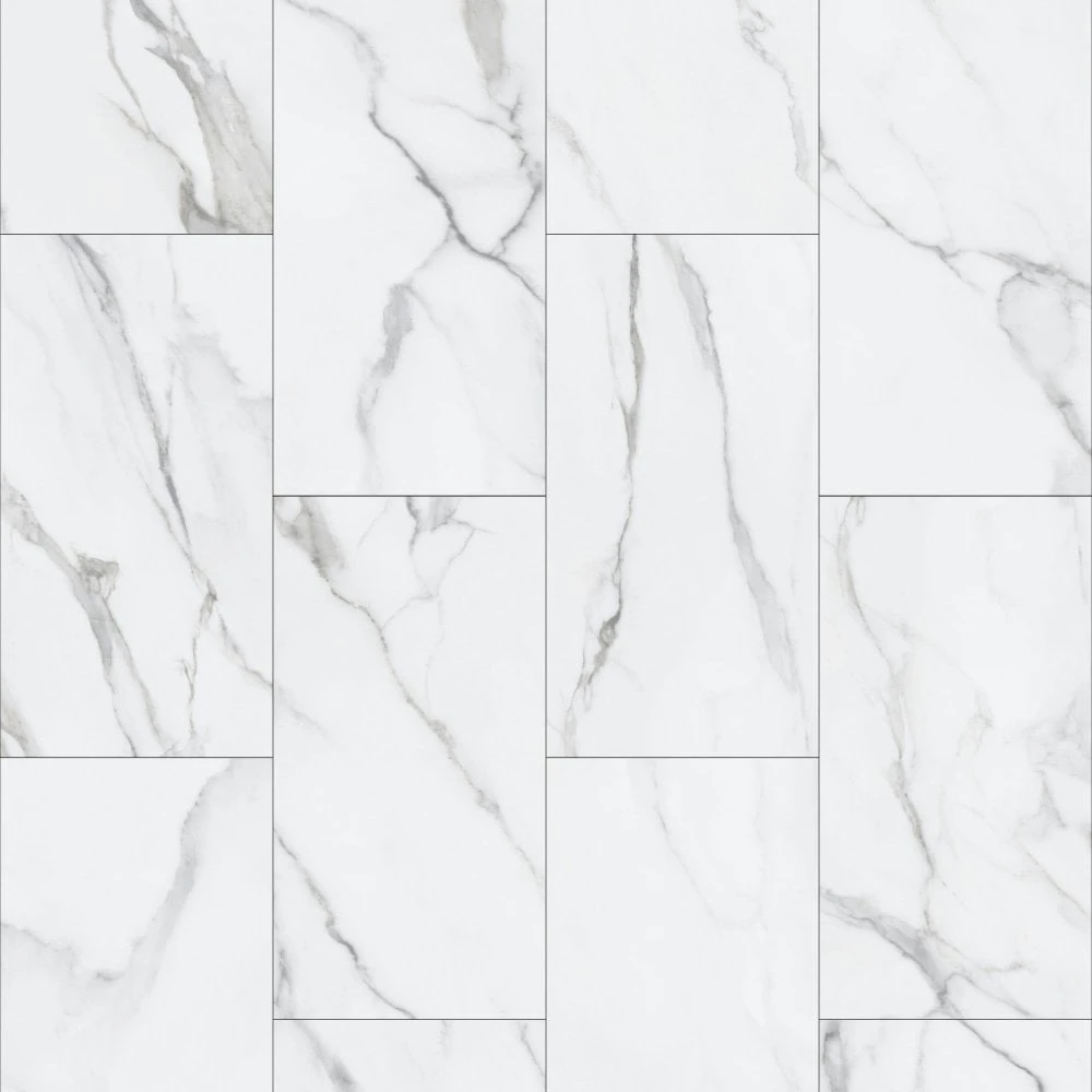 Liberty Floors Arctic White Marble - Lifestyle Plus 5mm Rigid Core Vinyl Flooring (314666) - Image 2