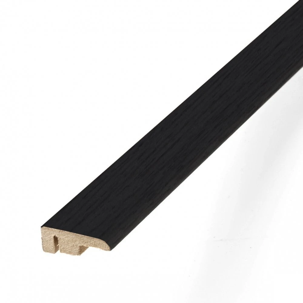 Leader Black Laminate End Profile Door Bar (1m)