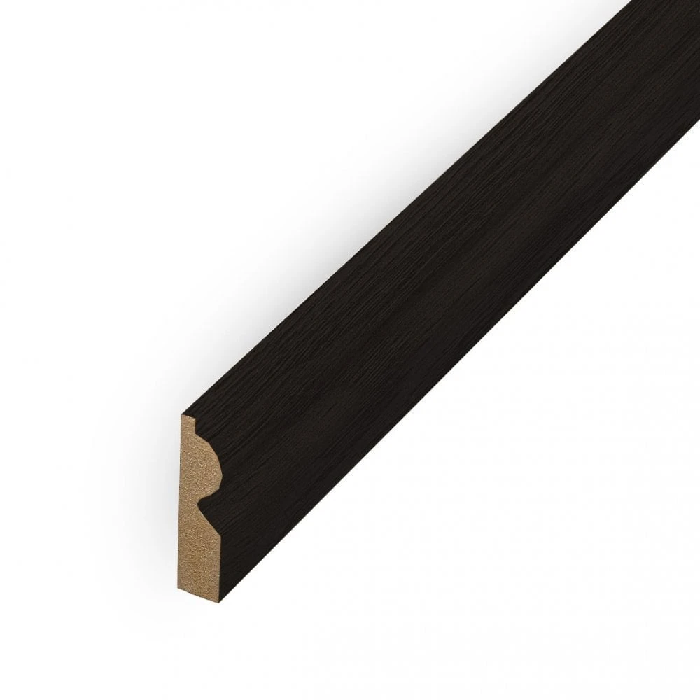 Leader Black Torus Laminate Skirting Board (2.4m) - Image 3