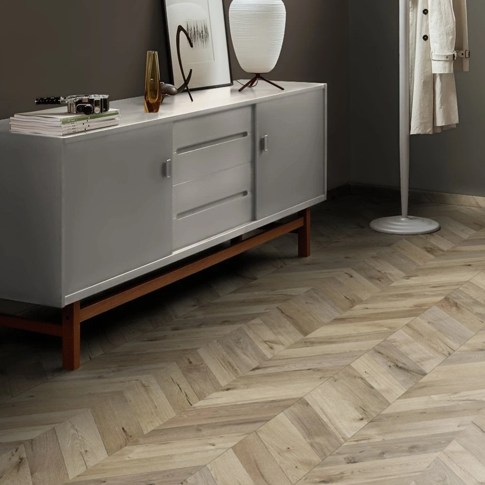 Kaindl Fortress Rochester Oak - Chevron Parquet 8mm Laminate Flooring (333483) - Image 6