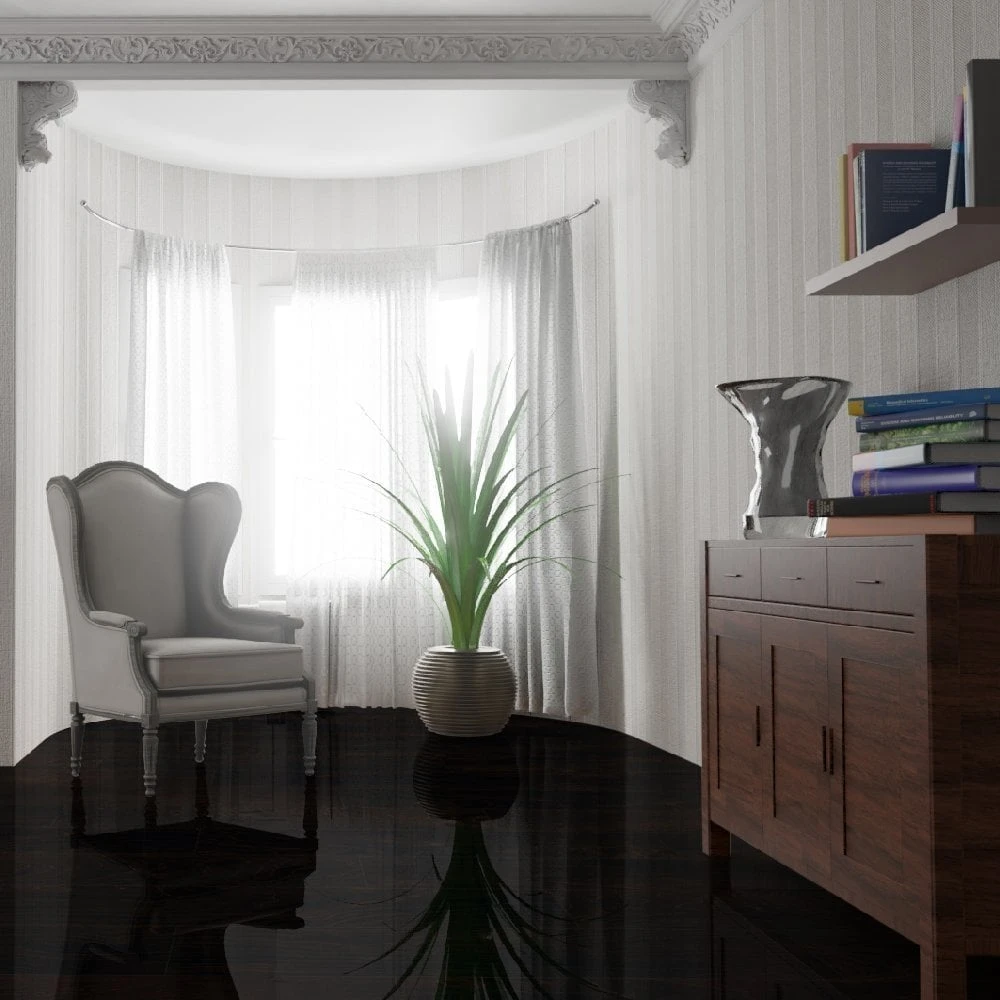 Liberty Floors Karoo Maple - Lustre 8mm High Gloss Laminate Flooring (217787) - Image 4