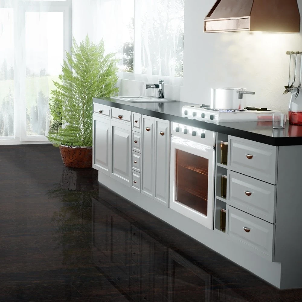 Liberty Floors Karoo Maple - Lustre 8mm High Gloss Laminate Flooring (217787) - Image 6