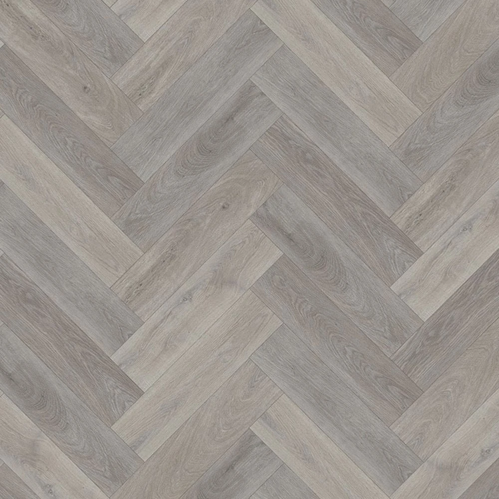 Liberty Floors Light Grey Oak - Herringbone SPC 5.5mm Rigid Core Vinyl Flooring (219444) - Image 3