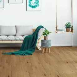 Liberty Floors Natural Oak Smoked - Premier 14mm Engineered Real Wood Flooring (219581)