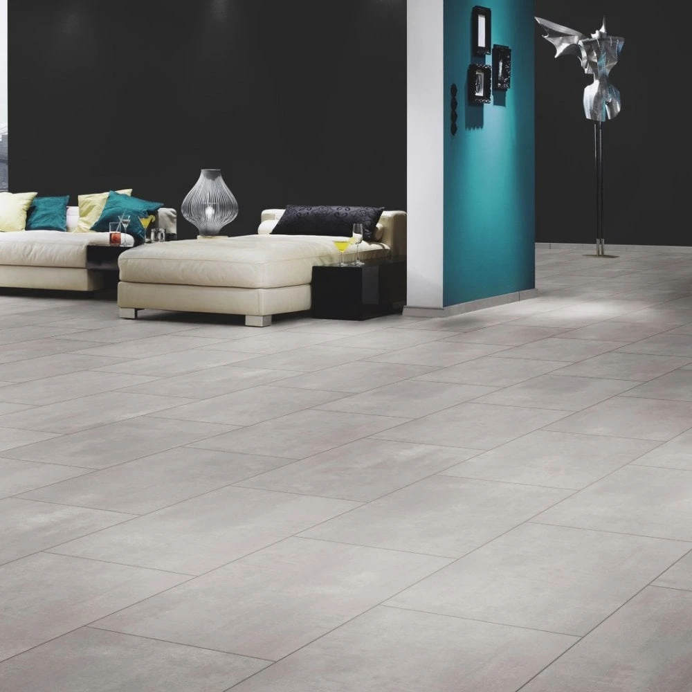 Krono Original Pearl Grey - Impressions 8mm Laminate Flooring (249793) - Image 5