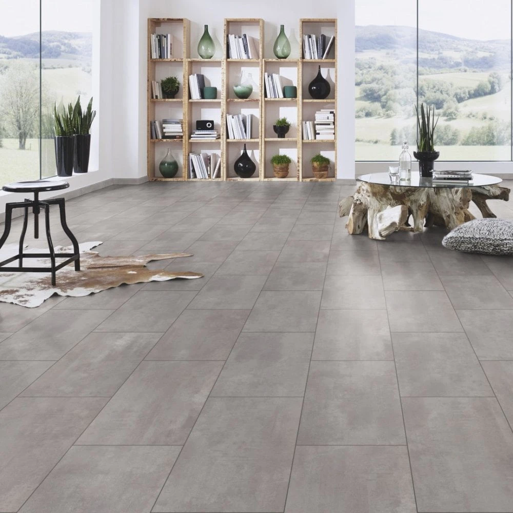 Krono Original Pearl Grey - Impressions 8mm Laminate Flooring (249793) - Image 6