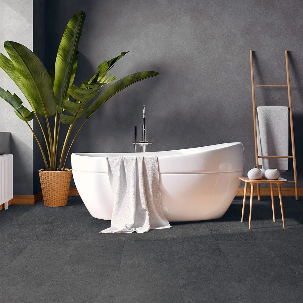 Liberty Floors Slate Black Stone - Premium Plus 6mm Rigid Core Vinyl Flooring (221002) - Image 3