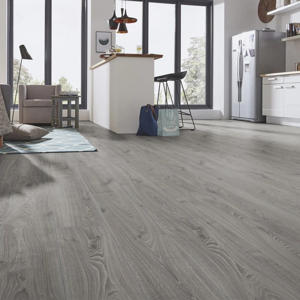 Kronotex Timeless Grey Oak - Robusto Villa 12mm Laminate Flooring (217736) - Image 5
