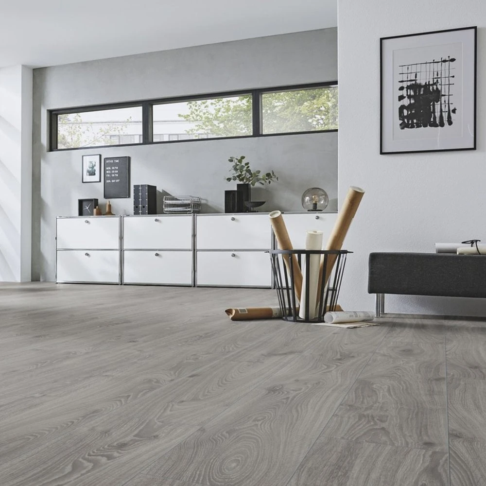 Kronotex Timeless Grey Oak - Robusto Villa 12mm Laminate Flooring (217736) - Image 4